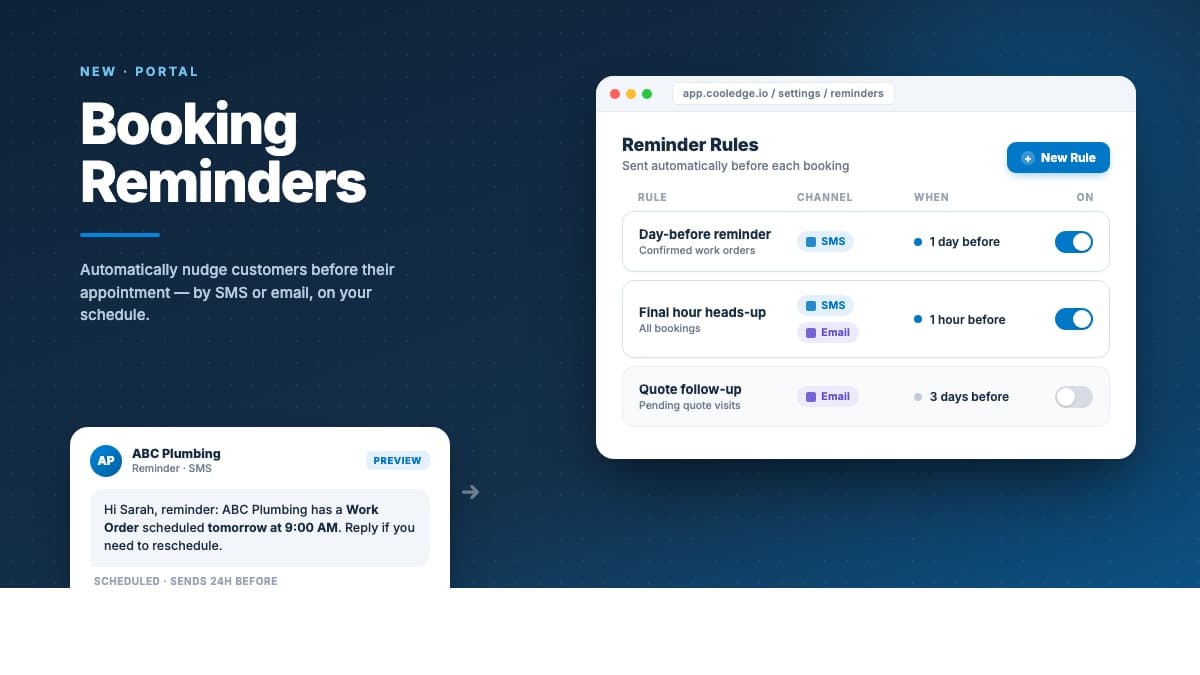 Automated booking reminders cut no-shows
