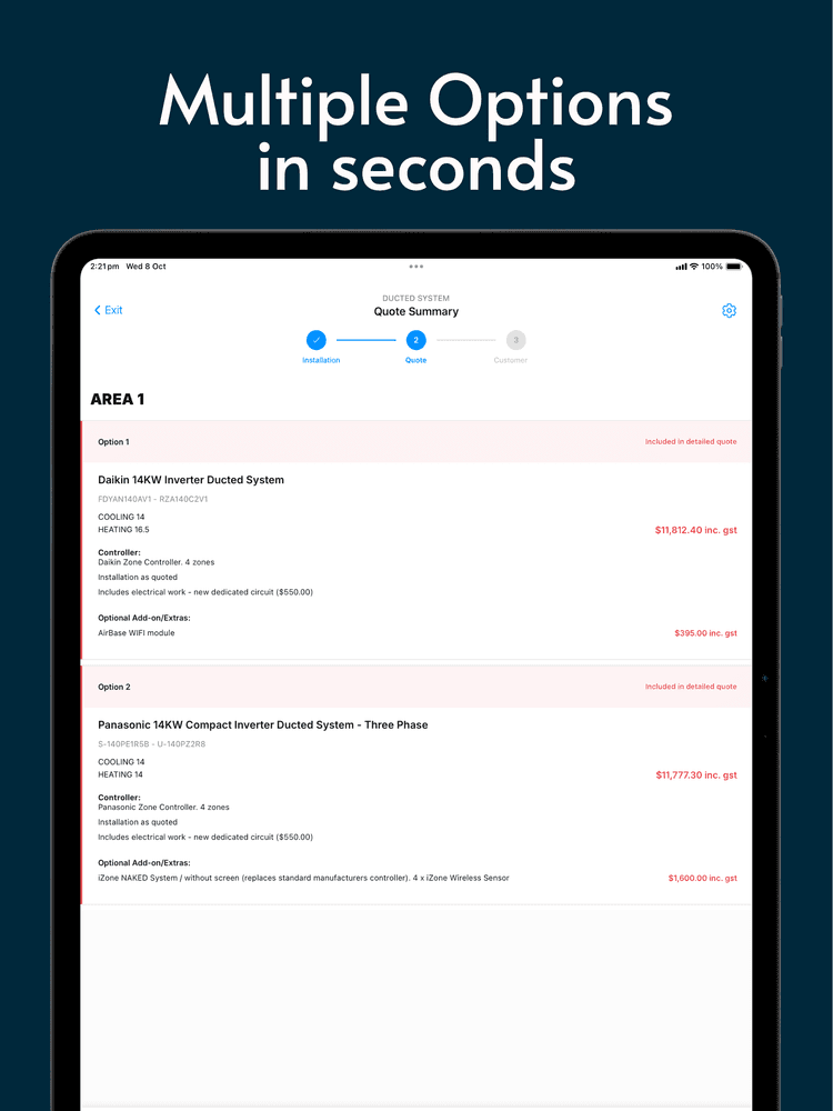 Cooledge App Quote Creation